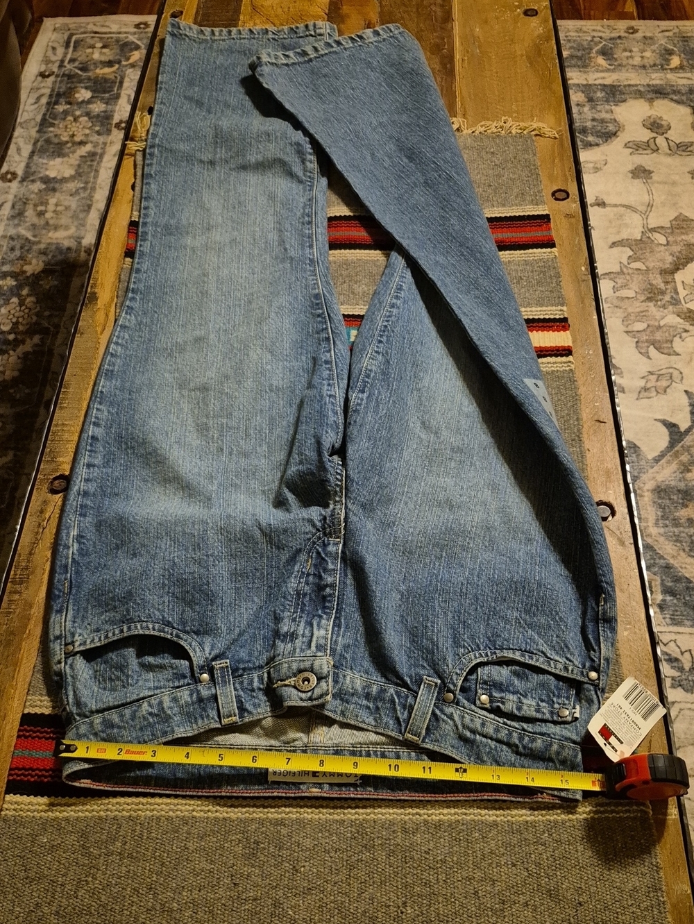 Tommy Hilfiger Boyfriend Jeans Sz8. NWT.(#3025D) vintage 15.5"×32"Rise 10"